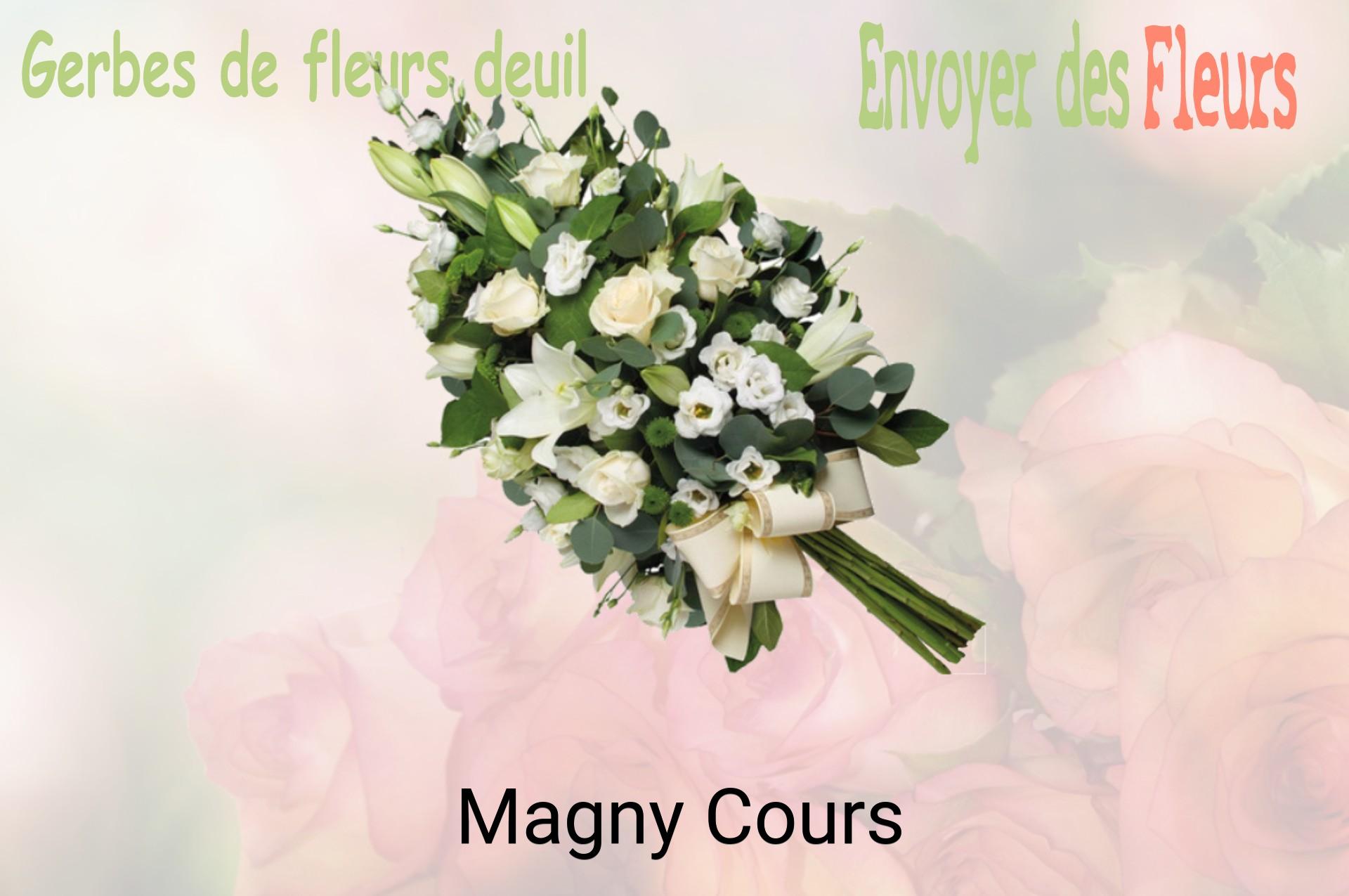 Gerbe de fleurs de deuil livrée à Magny-Cours